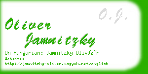 oliver jamnitzky business card